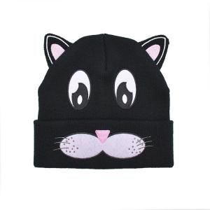 China Acrylic Winter Knitted Jacquard Sublimation Beanie Hat Skull For Baby Kids on sale
