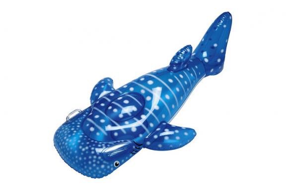 Quality Whale Shark Inflatable Pool Floats 70"x32" Quick Inflate/ Deflate Boston Valve for sale