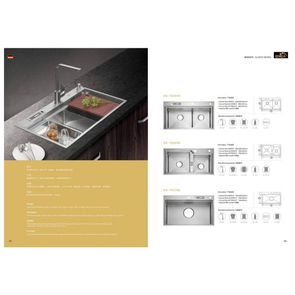 Handmade House Single Bowl Kitchen Sink Stainless Steel Kitchen Sinks With Cutting Board