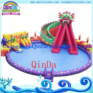 Cheap Octopus Inflatable Water Slide with Swimming Pool inflatable slide for pool wholesale