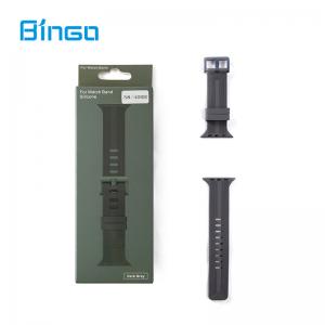 China Classic Mens Silicone Watch Straps For Apple Watch Band on sale