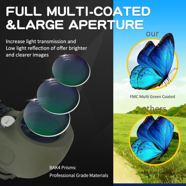 BAK4 Prism 7x50 Military Rangefinder Binoculars With Digital Compass