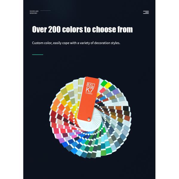 Waterproof SKATE large scale aluminium sliding door with wide frame and double glazed