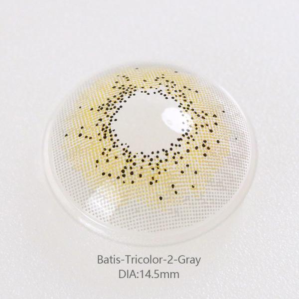 Real Looking Tri Color Contact Lenses Most Natural Colored 14.2mm