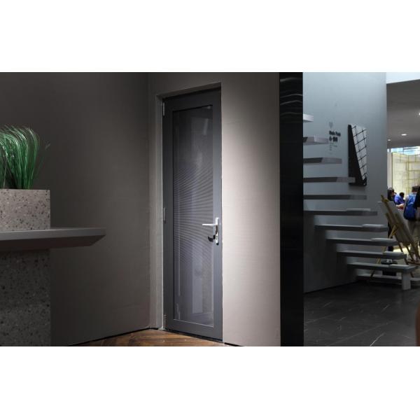 Wood Grain Aluminium Casement Door Aluminum Flush Casement Doors