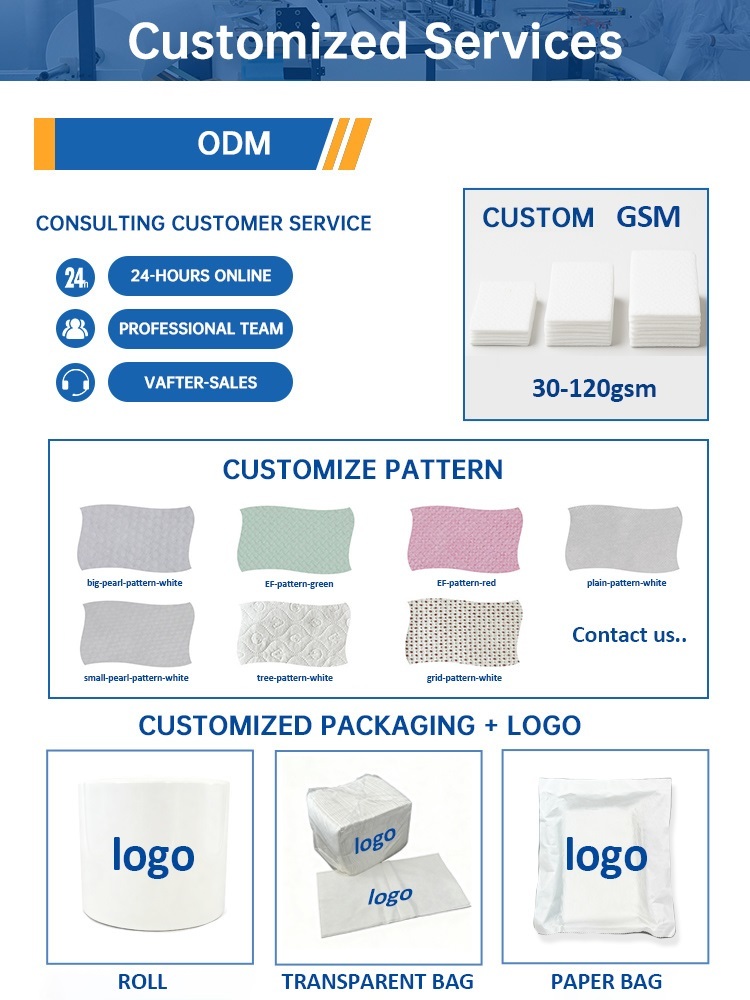 Disposable Face Towels, Biodegradable Facial Cleansing Towels, Ultra Soft & Thick Cloth For Sensitive Skin, Makeup Remover Dry Wipes, Lint-Free
