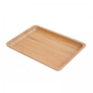 Cheap Wooden 1.9cm Small Bamboo Tray Snack Nut Cheese Serving Plate wholesale
