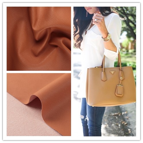 1.0mm Brushed Bottom PVC Fabric Classic Saffiano Leather Handbag Luggage Purse Sofa Furniture Accessories