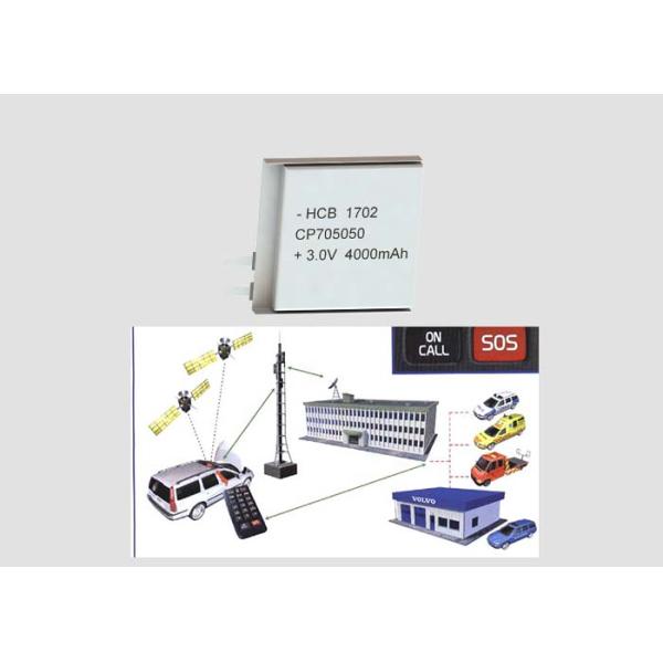 4000mAh 8mm CP705050 Flat Lithium Battery