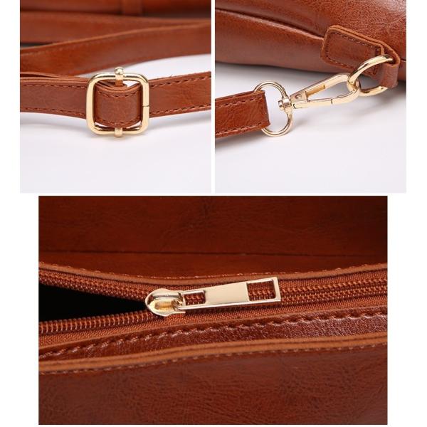 Retro Shell Tassel Crossbody PU Leather Handbags