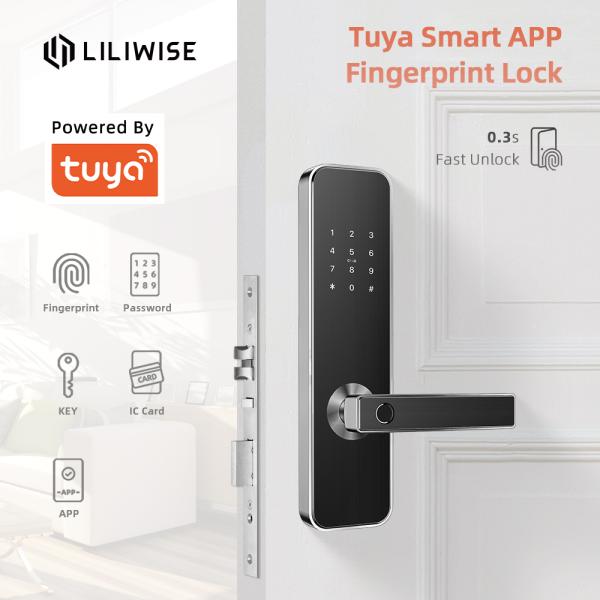 Electronic Smart Door Locks Security Tuya APP WiFi For Home CE FCC ROHS