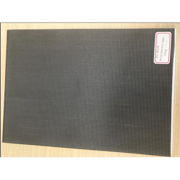 Double Side Acrylic Plastic Mesh Sheet , PVDF Coated Black Construction Safety Mesh
