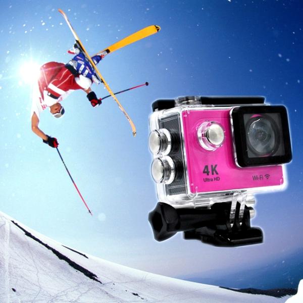 Mini 30M H9 LT 4k Sports Action Camera With Seven Colors Full Accessories