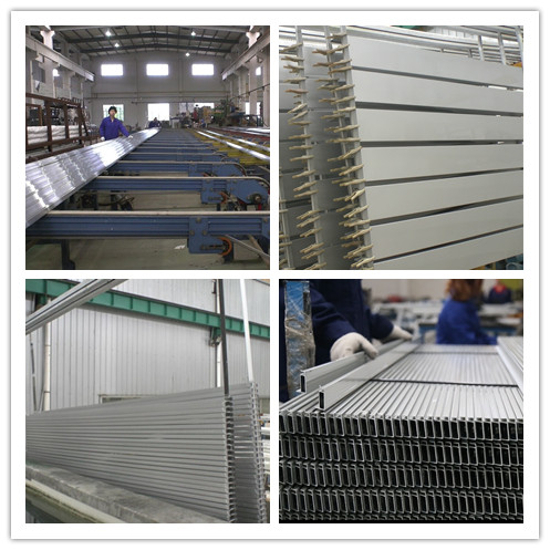 6063 Alloy Alodine Aluminum Heatsink Extrusion Profiles With CNC Machining