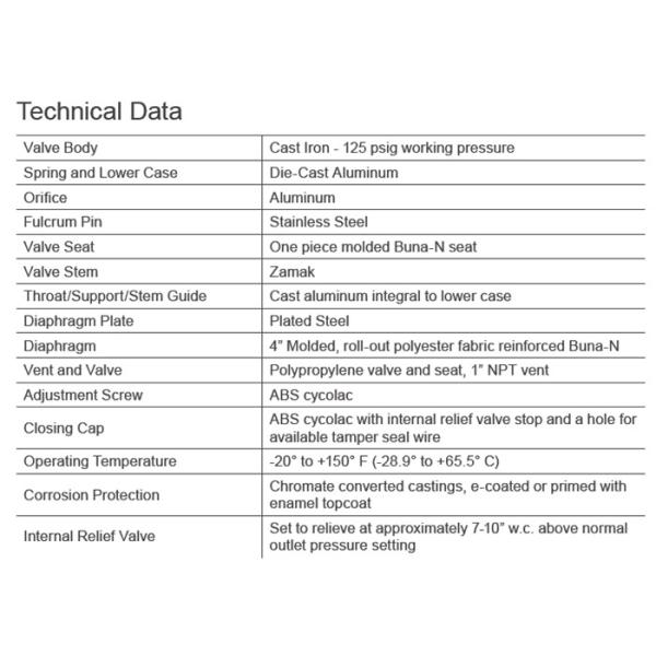 Domestic Two Stage Gas Regulator High Precision Durable Cast Iron Body Sensus 496 Model
