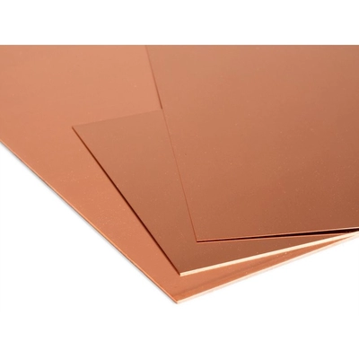 High Purity Red Copper Sheet 4'X8' 99.9% Pure Copper Sheet 1mm Custom Sizes