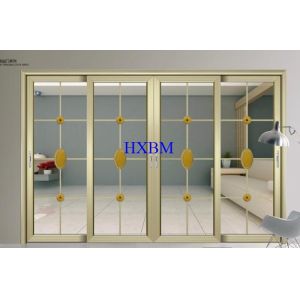 China Home Apartments Aluminum Sliding Doors Water Resistant Heat Insulation on sale