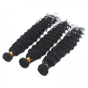 China Virgin Malaysian Remy Hair Extensions Deep Wave With Thick Bottom on sale