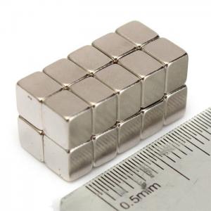 China Max Working Temperature 80 Degree N35 Cube Neodymium Magnets Strong Rare Earth Magnets on sale