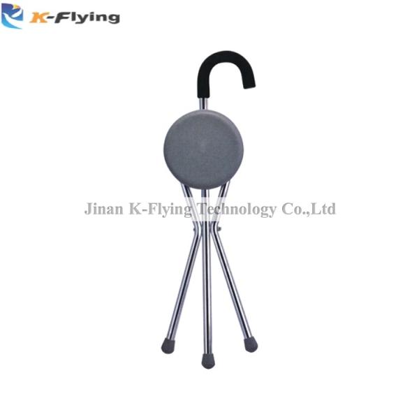 Disabled Elderly Aluminum Folding Walking Stick Cane With Seat