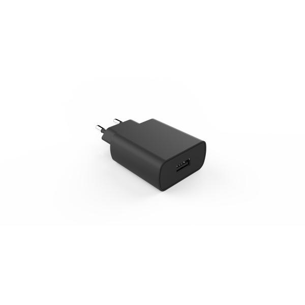 Black 12V1.5A QC3.0 European USB Charger