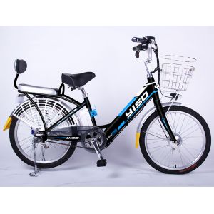 Cheap Collapsible Lightweight Electric Road Bike 6gears With Front Basket wholesale