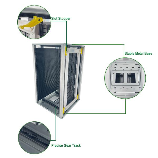 ESD PCB Rack Storage Rack Antistatic SMT Magazine Rack 355*320*563mm