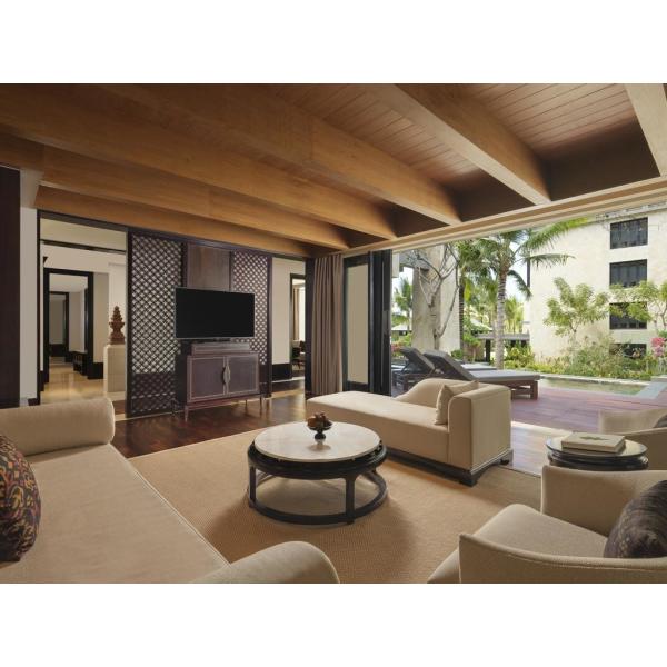 Tropical Luxury Holiday / Resort Hotel On Island Natural Themed Solid Wood Vintage Furnitures