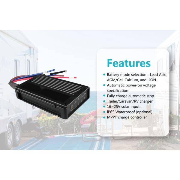 Smart Multi Purpose Car Battery Charger Support DC Input And Solar Input