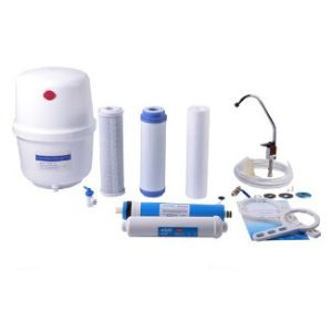 Box Shape Reverse Osmosis Water Filter System For Home Use Flower Pattern
