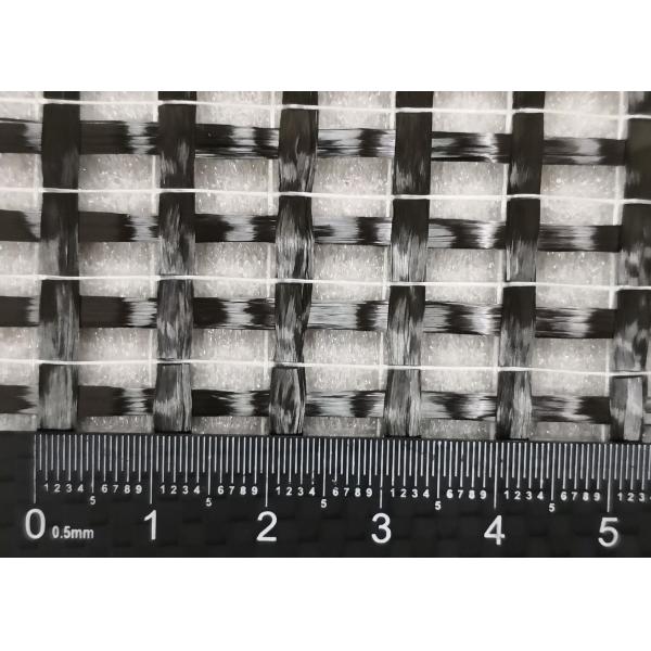 Unidirectional 200gsm 12K Carbon Fiber Fabric Mesh Sustainable Concrete For Structure
