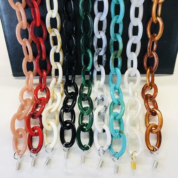 Fashion glasses accessories anticorrosive glasses rope plastic chain fish-bone chain polypropylene chaine