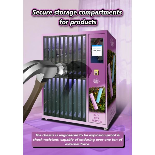 Locker Vending Machine with Smart Rent & Return System and Customizable Pricing for Gym Gear Rental