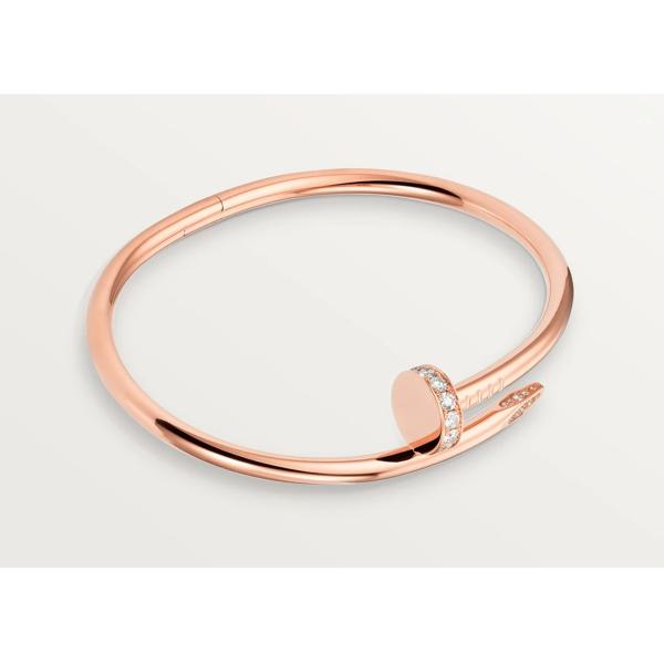 0.59ct 18K Solid Gold Jewellery Rose Gold Bangle 3.5mm wideth ODM