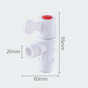 White ABS Handle Plastic Water Faucet Tap Bathroom Faucet Accessory Type Faucet With Diverter