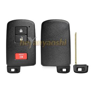 Cheap Toyota 3 Buttons Smart Key Shell with Emergency Key Insert wholesale