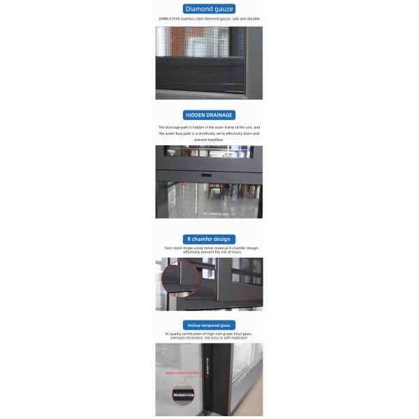 high quality factory Florida Approval Housing Fixed Window Big hurricane Proof laminated Glass Window