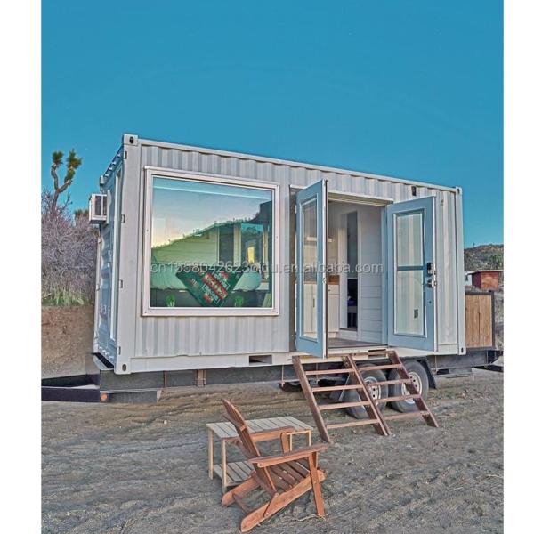 Outdoor Tiny Home 10ft Prefabricated Steel Sentry Box Container Guard House with 50/75/100mm Wave Sandwich Panel Wall