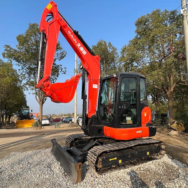 KX165 Used Kubota Excavator Rubber Tracked 6.5Ton Kubota Kx165 Secondhand Middle Digger