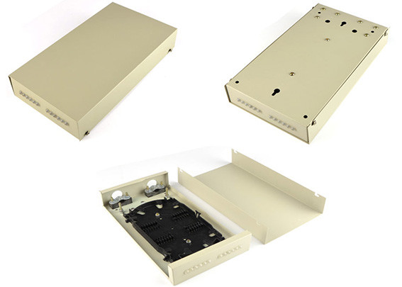 12 Cores Optical Fiber Distribution Panel SC LC Adapters ITB 133x242x40mm
