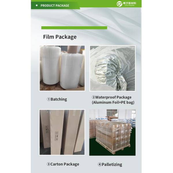 75 Micron Cold Water Soluble Film Laundry Pod Packing Pva Film