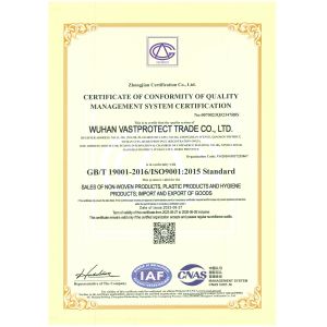 Hubei Vastprootect Manufacturing Co., Ltd Certifications