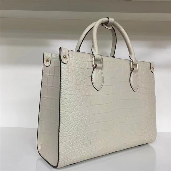 Authentic Crocodile Leather Women Business Travel Handbag Female Laptop Bag Genuine Alligator Skin OL Lady Working Purse