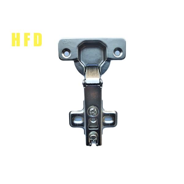 Two Hole Stainless Steel 201 Overlay Cabinet Hinges 11.5mm Depth