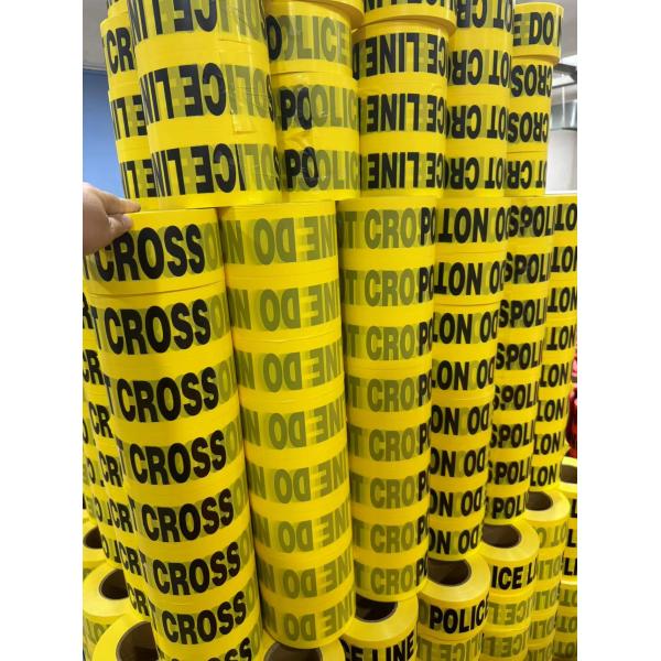 Red Danger Tape Material Polyethylene Plastic Barrier Tape