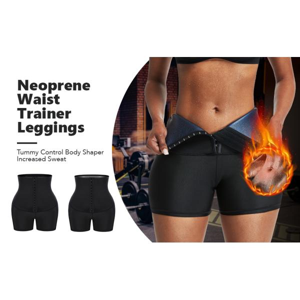 Women's Tummy Control Sauna Shorts HEXIN Free Sample Neoprene Shaper with Butt Lifter