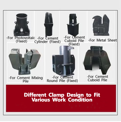 OEM Sheet Pile Driver For Excavator Q345B Vibrating Sheet Pile Hammer