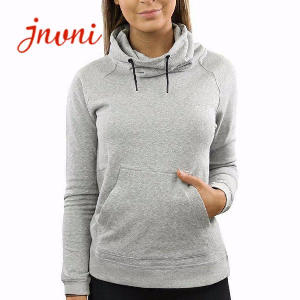Quality French Terry Long Sleeve Pullover Sweatshirt Kangroo Pocket for sale