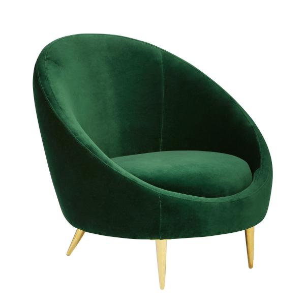 Hot sale round upholstery lounge chairs, popular velvet stainless steel design for wedding event