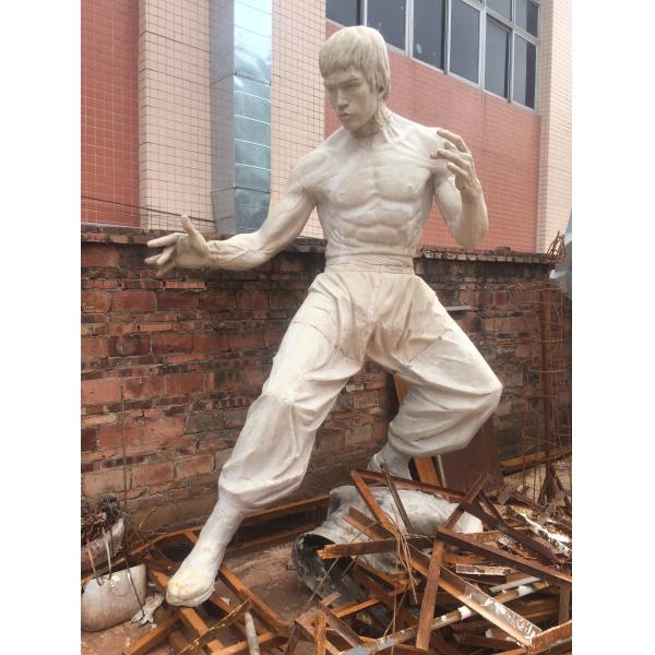 Hotel mall deco Bruce Lee Statue as decoration statue by fiberglass